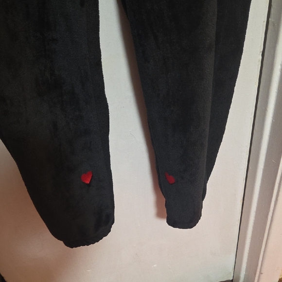 PINK Victoria's Secret Black Jumpsuit with Red Heart Accents - Picture 5 of 8